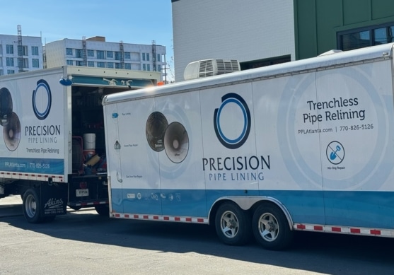 hero trenchless relining truck commercial