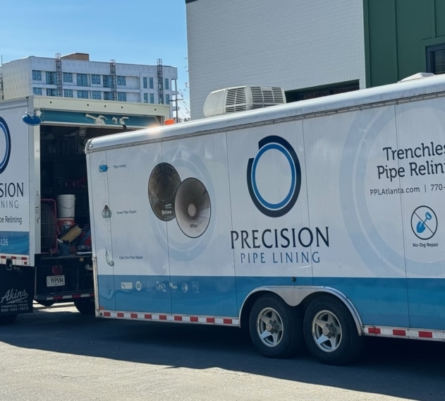 hero trenchless relining truck commercial